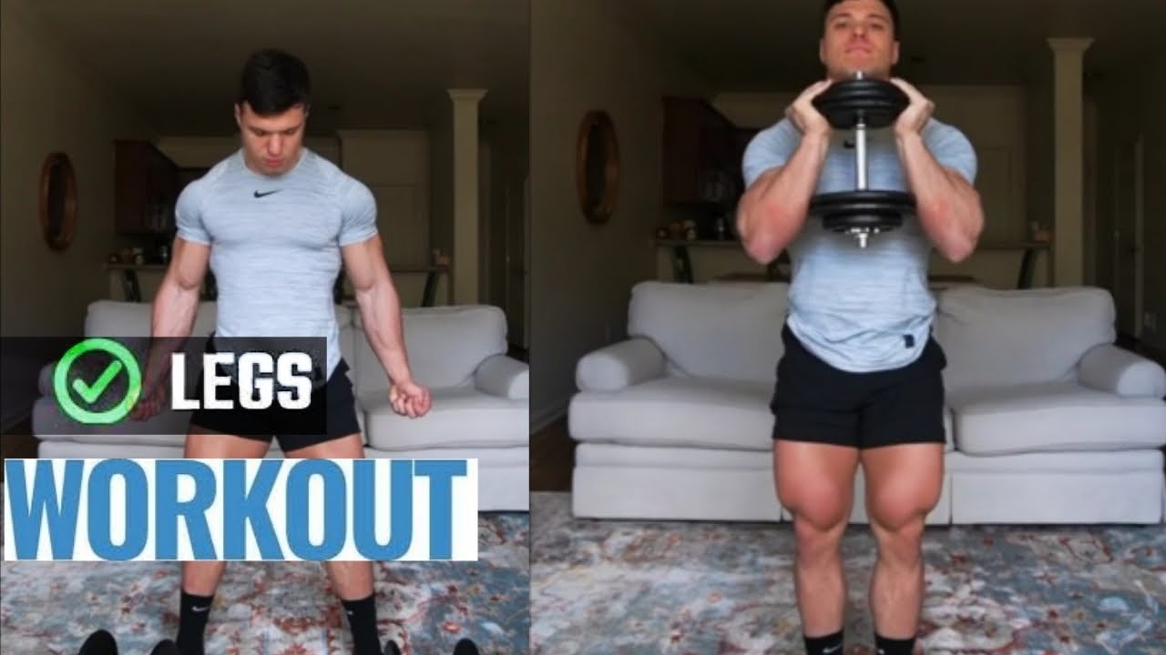 Killer Home Leg Workout ( DUMBBELL EDITION ) | Legs Workout - YouTube