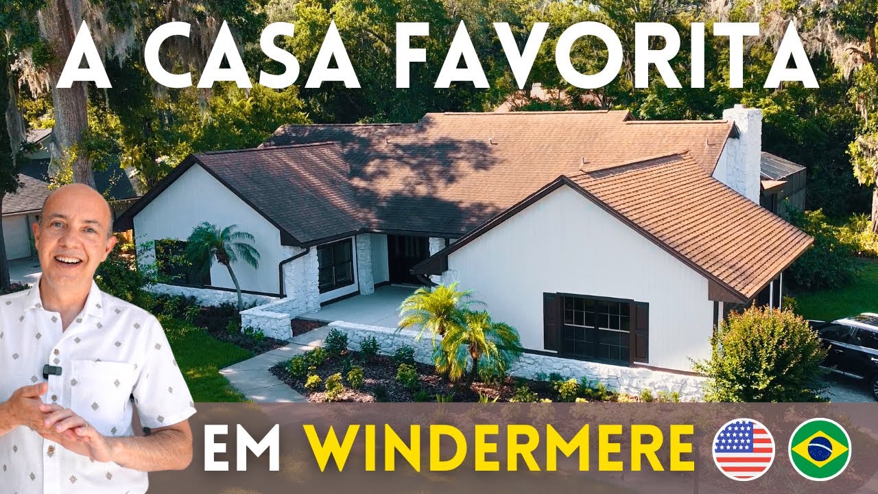 TOUR POR CASA NO TRADICIONAL E DESEJADO CONDOMÍNIO WINDERMERE DOWNS | WINDERMERE | CASA NA FLÓRIDA