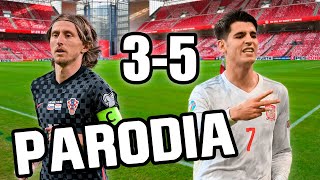 Video thumbnail of "Canción España vs Croacia 5-3 Euro 2021 (Parodia Miénteme - TINI, Maria Becerra)"