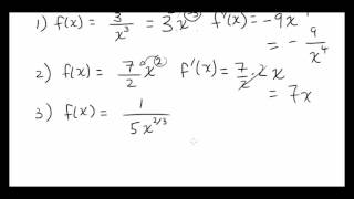 Finding Derivatives using Constant Multiple Rule