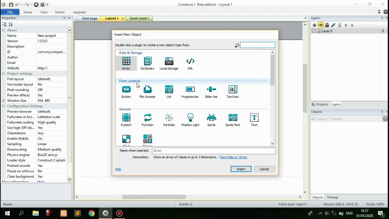 Tutorial Construct 2 Game Sederhana - YouTube