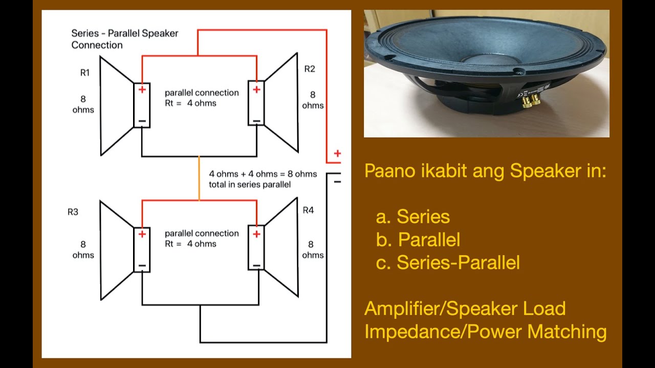 speakers in parallel wattage