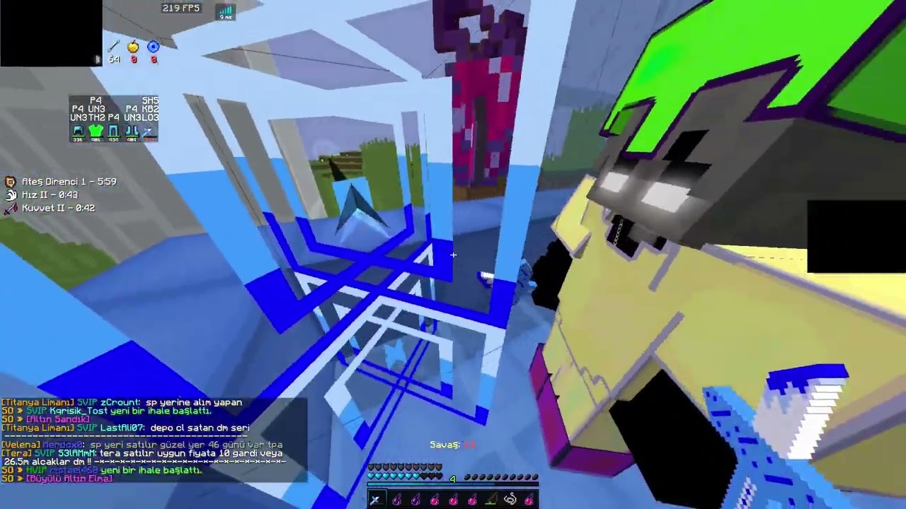 50x Gök  - 1x Kan - 1x Gemli Gök Yırtma - Hit Sesli - Survival Titanyum #titanyum  #titanyumpvp