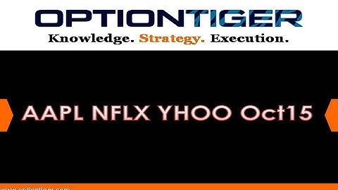 AAPL NFLX YHOO Oct15 by Options Trading Expert Hari Swaminathan