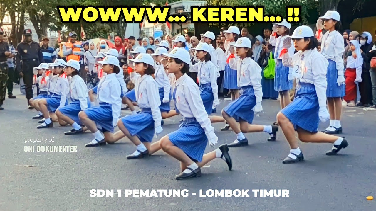 PALING KEREN 🔥 FORMASI GERAK JALAN SDN 1 PEMATUNG LOMBOK TIMUR