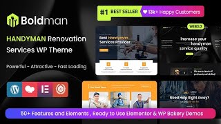 Boldman - Handyman Renovation Services WordPress Theme + RTL Free Download