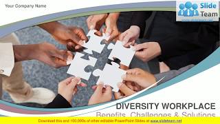 Diversity Workplace Benefits Challenges And Solutions PowerPoint Presentation Slides