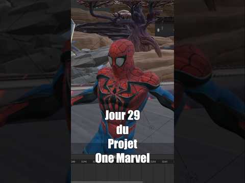Jour 29 du Projet One Marvel ! #blender #3danimation #3d #rateanimation