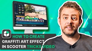 How to Create Graffiti Art Effect in Scooter Tricks Video? | Filmora Effect screenshot 1