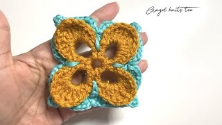 A different Granny Square | Lily Pond Granny Square by Angel knits too 48 views 9 days ago 12 minutes, 14 seconds