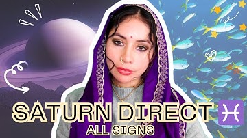 🕊️ Saturn Goes Direct in Pisces | Vedic Astrology 2025