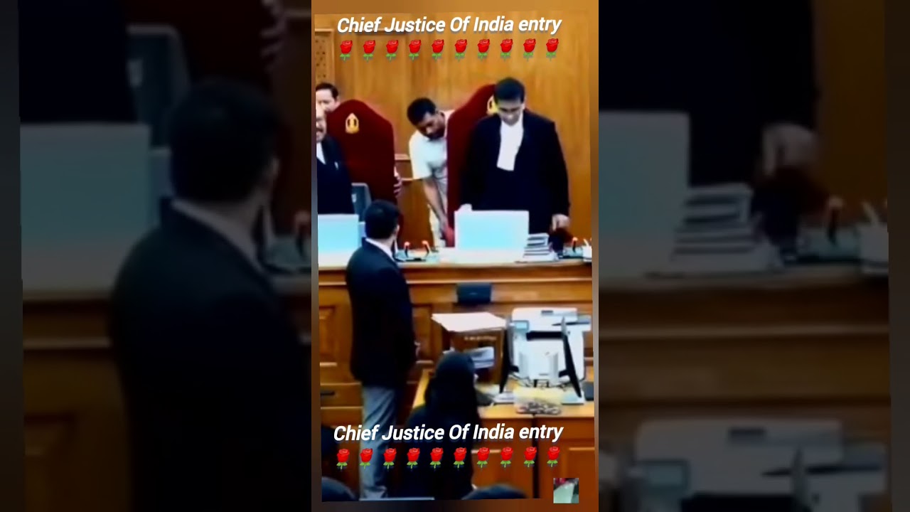 Chief Justice of India entry! CJI ENTRY! 