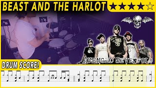 Beast and the Harlot - Avenged Sevenfold | DRUM SCORE Sheet Music | #387 DRUMSCRIBE