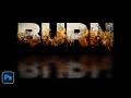 How to Create a Burning Paper Text Effect in Photoshop | Easy Fire Text Tutorial