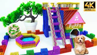 ASMR x 1,5 - How to Make an Amazing Dog House with Magnetic Balls | DIY