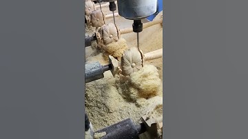 Amazing Machine Wood Carving Process Creating Beautiful Flower Pattern with High Precision #shorts
