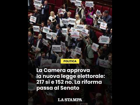 Video La CAMERA approva la NUOVA LEGGE ELETTORALE: 217 sì e 152 no