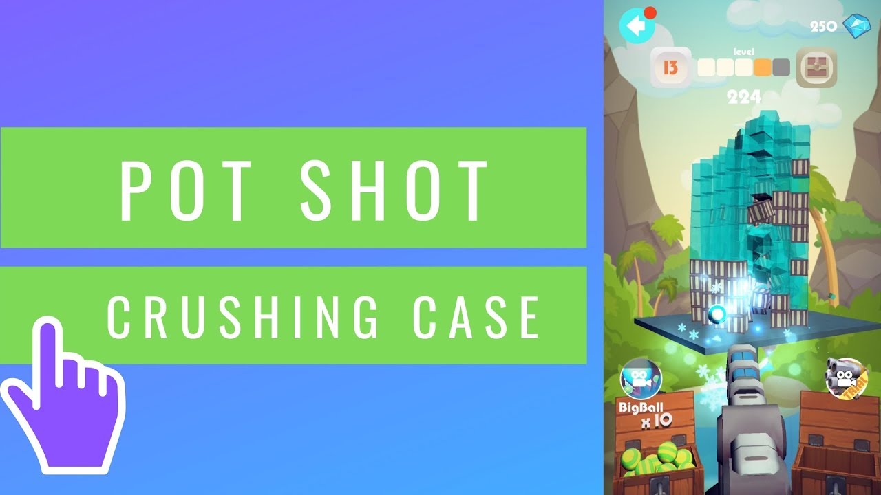 Pot Shot Crushing Case iOS / Android Mobile Gameplay (2019)
