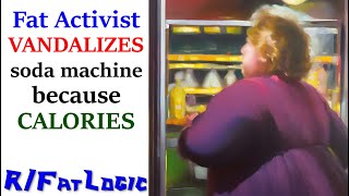 Fat Activist Vandalizes Soda Machine because CALORIES! - Fatlogic+