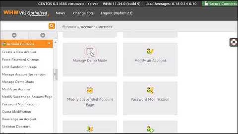 Disable or enable Demo mode in WHM