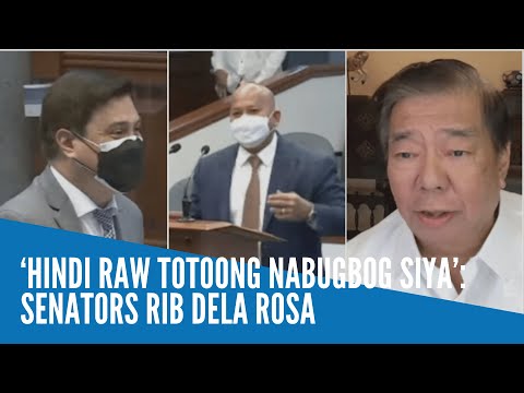 ‘Hindi daw totoong nabugbog siya’: Senators rib Dela Rosa
