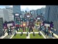 GMod Titan TV Man Army vs Ultimate Mech Bosses | Epic Garry's Mod Battle