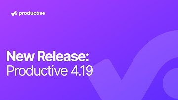 New Release: Productive 4.19