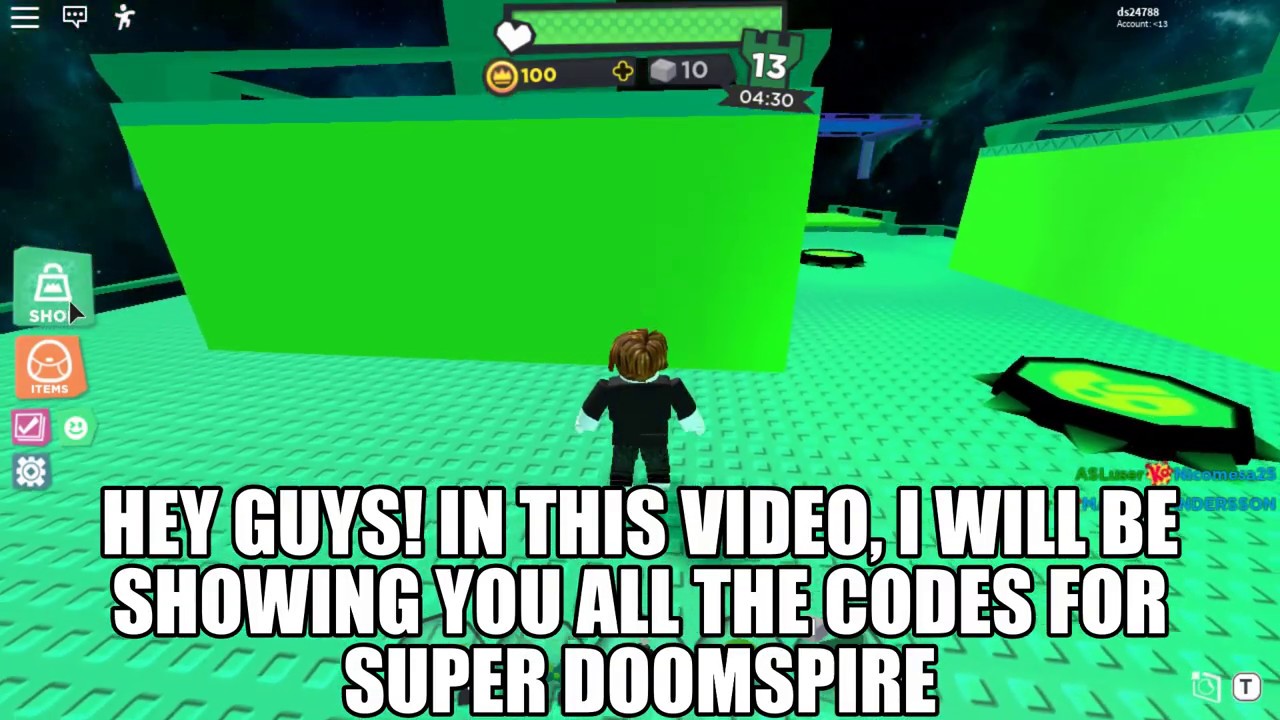 All *16* WORKING Codes For Super Doomspire | Roblox 2020 ...