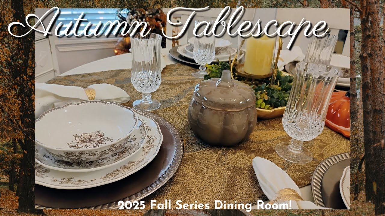  Cozy Cottage Fall Tablescape || New Pioneer Woman Dinnerware Collection 2025
