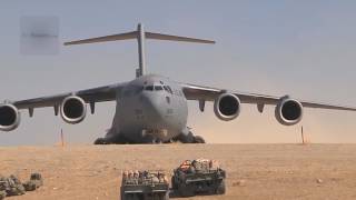 The Mighty C 17 Globemaster III Landing Takeoff On A Dirt Airfield