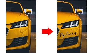 How To Make Your Own Signature Sticker On Car | Tutorial Photoshop CS5 Portable Version screenshot 2