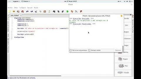 3. Algoritmos: Uso de arreglos en algoritmos usando pseint