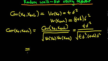 Random walk not weakly dependent - old