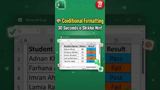 Excel Conditional Formatting in Bangla | Pass & Fail Automatically