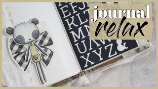JOURNAL RELAX 🐼 Mi cuaderno artístico ANTIESTRÉS 🖤 Digistamp BAMBOO 🖤 ART JOURNAL