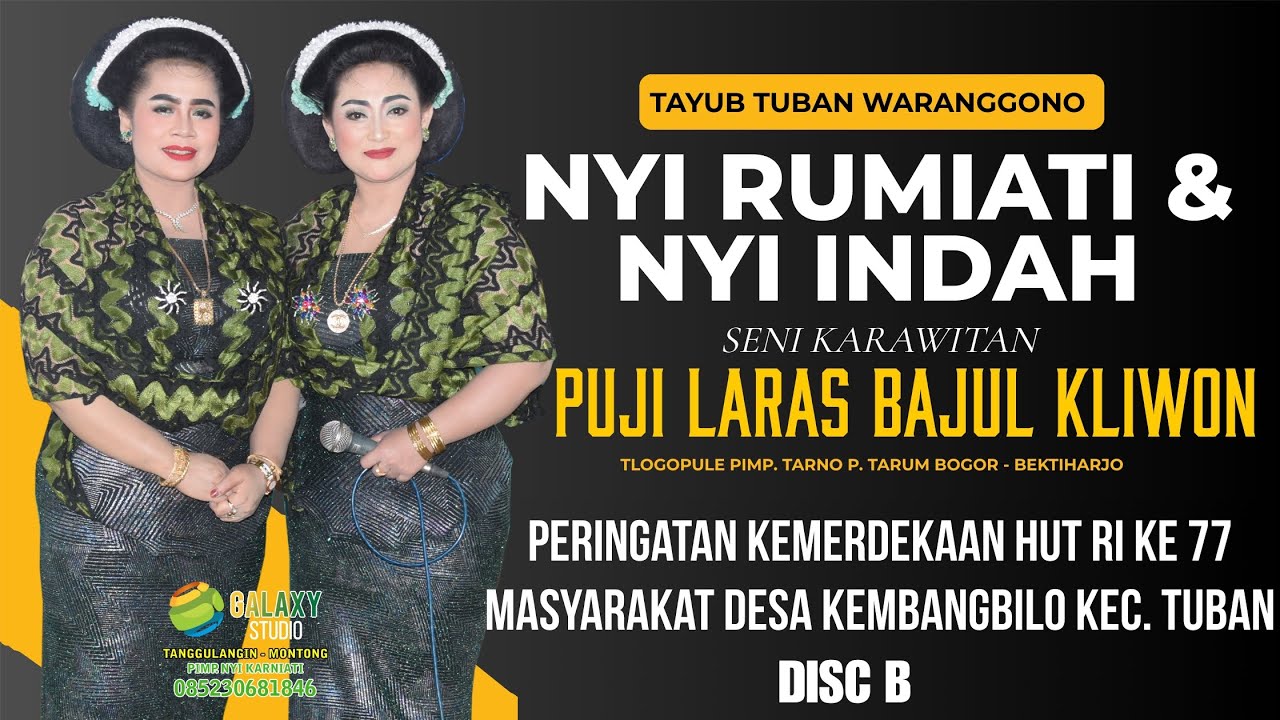 TAYUB TUBAN NYI RUMIATI & NYI INDAH LESTARI LIVE DESA KEMBANGBILO   TUBAN DISC B
