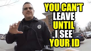 Cop Gets Put In His Place By Smart Citizen Who Knew The Laws! ID Refusal/First Amendment