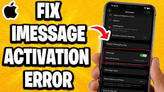 How To Fix iMessage Activation Error