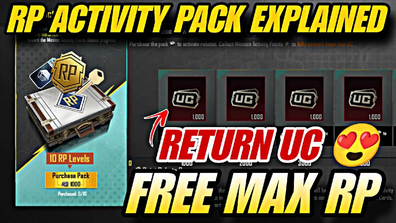Rp Pack RP ACTIVITY PACK EXPLAIN IN PUBG MOBILE/BGMI | RP ACTIVITY PACK 1000 UC ...