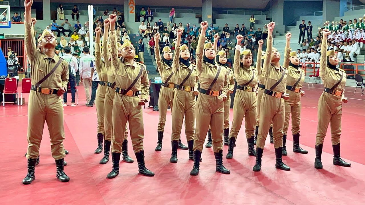 SEJARAH TENTARA PELAJAR! Penampilan Paskibra SMPN 136 Jakarta | LOBB FINAL TOUR 2025 Kategori U-15