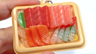 J.Dream Mini Sushi Sashimi Squishy Squeeze Keychain | Mini Realistic Food Keychain