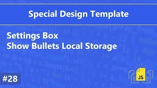 [Arabic] Special Template #28 - Settings Box - Show Bullets Local Storage