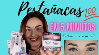 FALSCARA O PESTAÑAS MAGNÉTICAS?? PROBAMOS LAS DOS!! REVIEW PESTAÑAS POSTIZAS