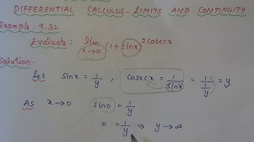 XI-MATHEMATICS,NEW SYLLABUS,CHAPTER-9,DIFFERENTIAL CALCULUS-LIMITS AND CONTINUITY,EXAMPLE:9.32