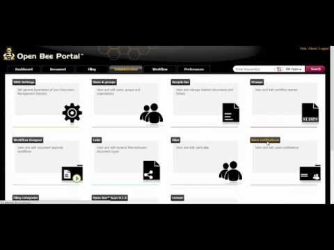 Administration - users notifications (intermediate) - Open Bee Portal tutorial