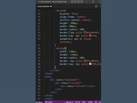 Circle Animation | HTML CSS - YouTube