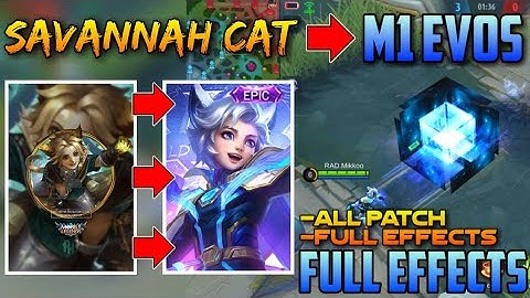 HARITH SAVANNAH CAT TO M1 EVOS FULL EFFECTS + BACKUP FILE ALL PATCH - NO BAN WITH FRAME - NO ERROR