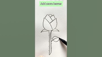 Draw easy tulip flower using numbers and letters 🌷#artshorts #numberdrawing #flowerdrawing #shorts