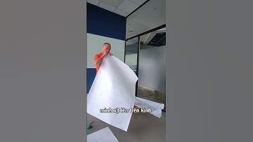 Hướng dẫn thi công decal dán kính mờ đúng cách  #giaydankinhnnd