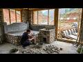 TIMELAPSE : Building a Bed for a Young Man's Dream Villa with Primitive Materials and Tools